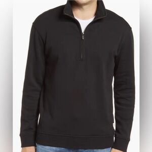 UGG Men's Black 1/4 Zip Sweater